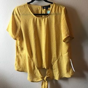 Yellow Polka Dot Blouse